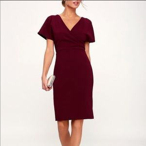 Lulus Maroon Dress